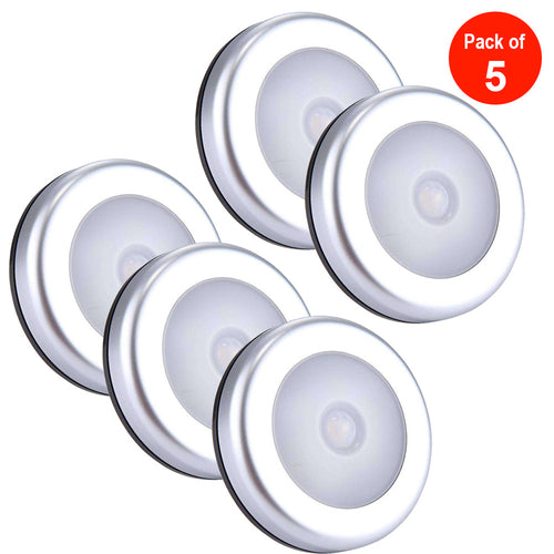 AMZER Motion Sensor LED Light - Energy Efficient Battery Operated 6