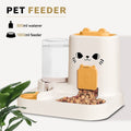 2-in-1 Automatic Cat Feeder And Water Dispenser - Dry Wet Separation,